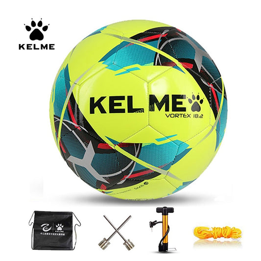 KELME 9886130 Soccer Ball TPU Size 3 Size 4 Size 5 Red, Green Machine Sewn